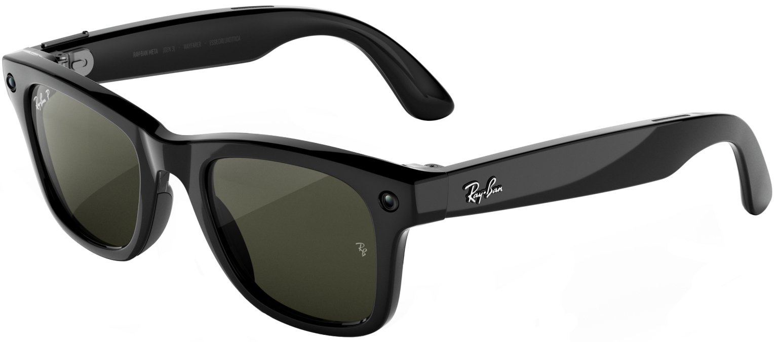 Ray-Ban Meta (Gen 3) Wayfarer - Shiny Black, Polarised Green