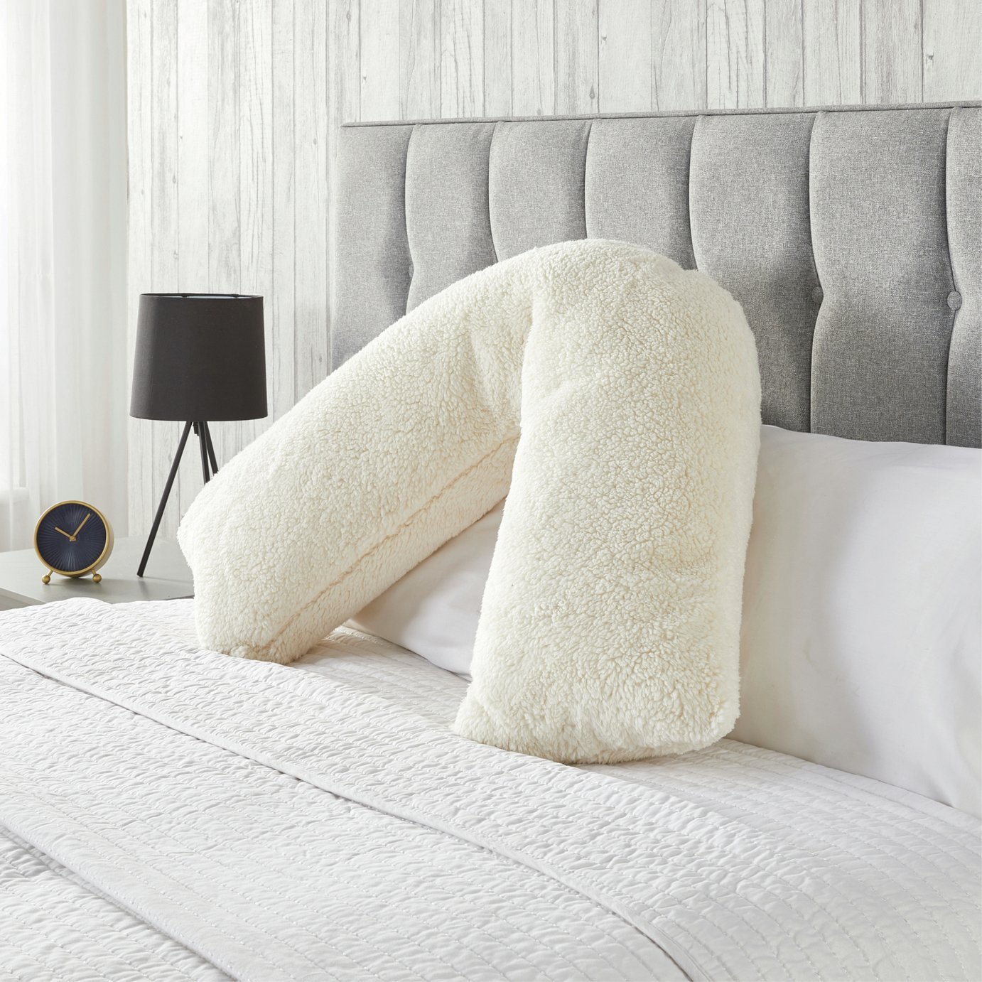 Downland Medium V shape Pillow - Cream