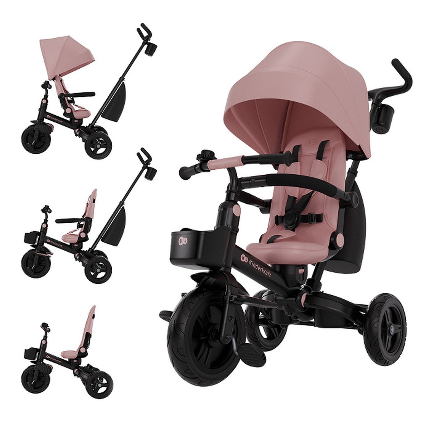 Kinderkraft Aveo 2 Plus Tricycle - Pink