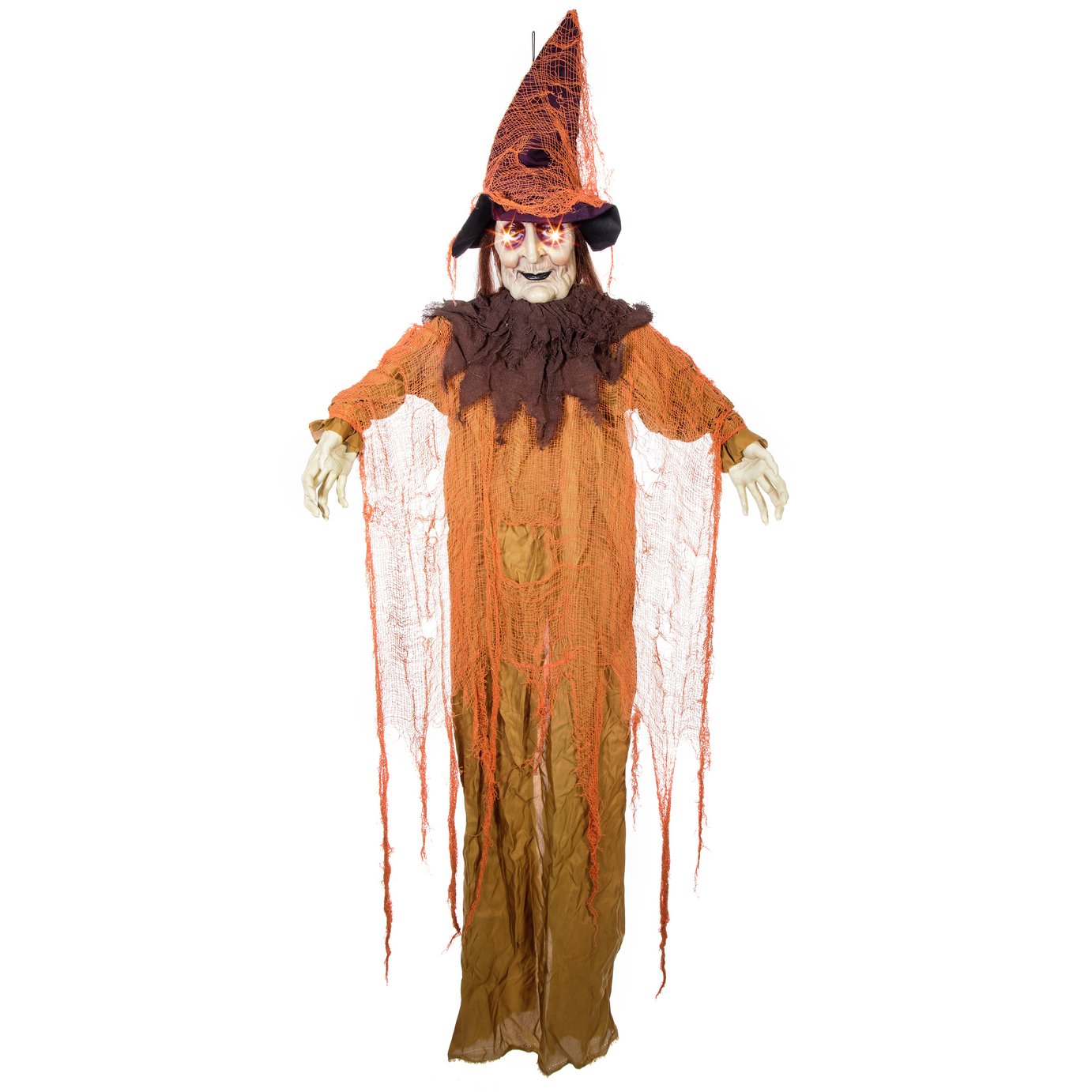 Premier Decorations Prelit Halloween Animated Hanging Witch Decoration