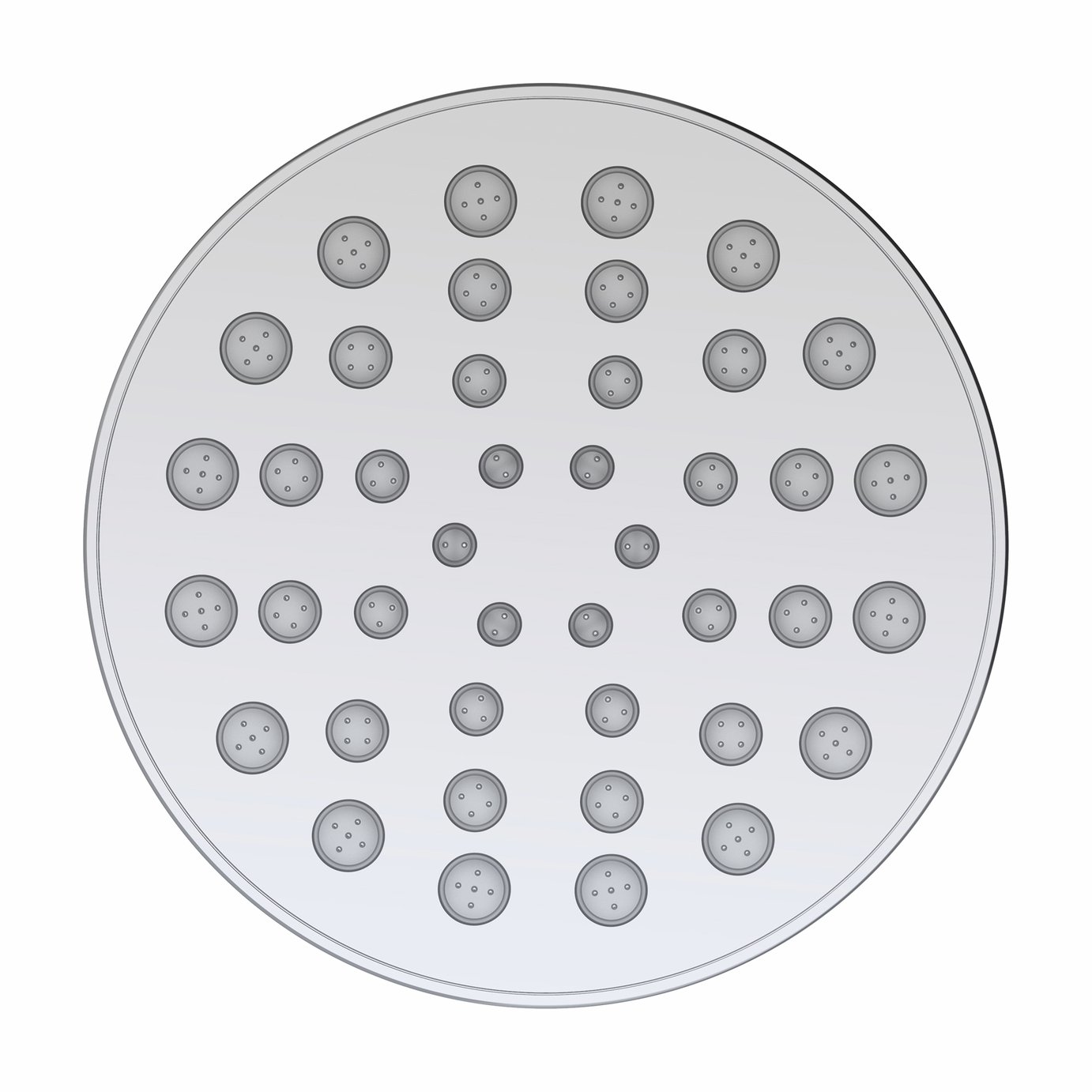 Aqualona Lilypad 1 Function Shower Head - Chrome
