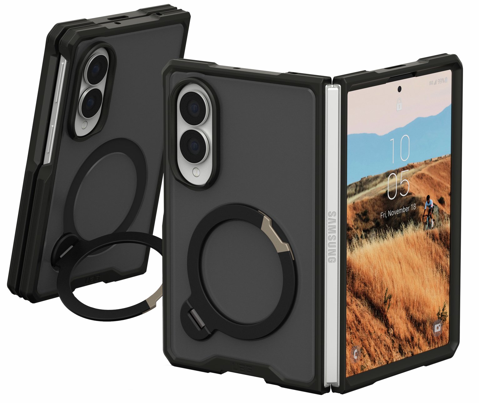 UAG Mouve Samsung Galaxy Z Fold8 Kickstand Magnet Phone Case - Ash