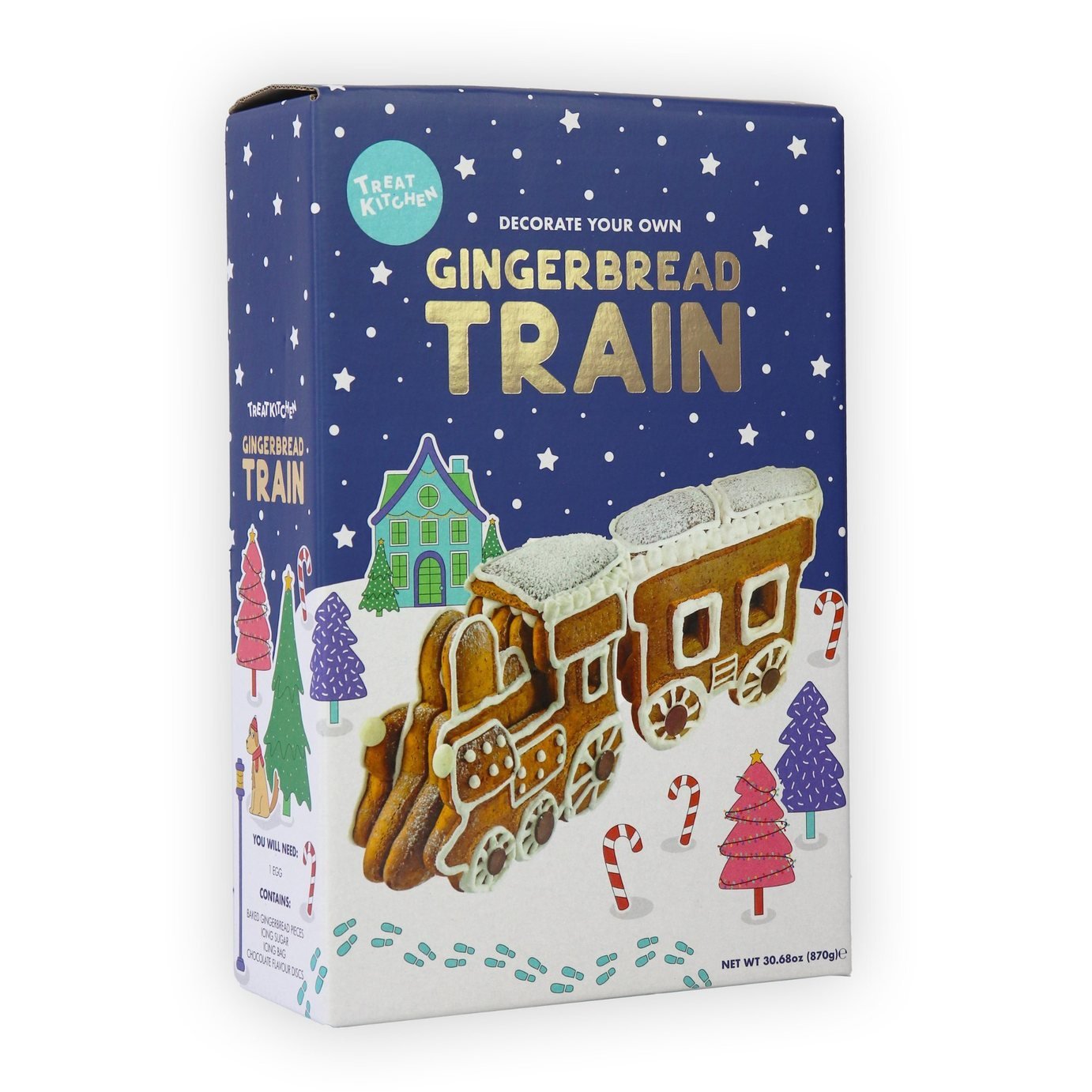 Treat Kitchen Gingerbread Train Kit Gift Box