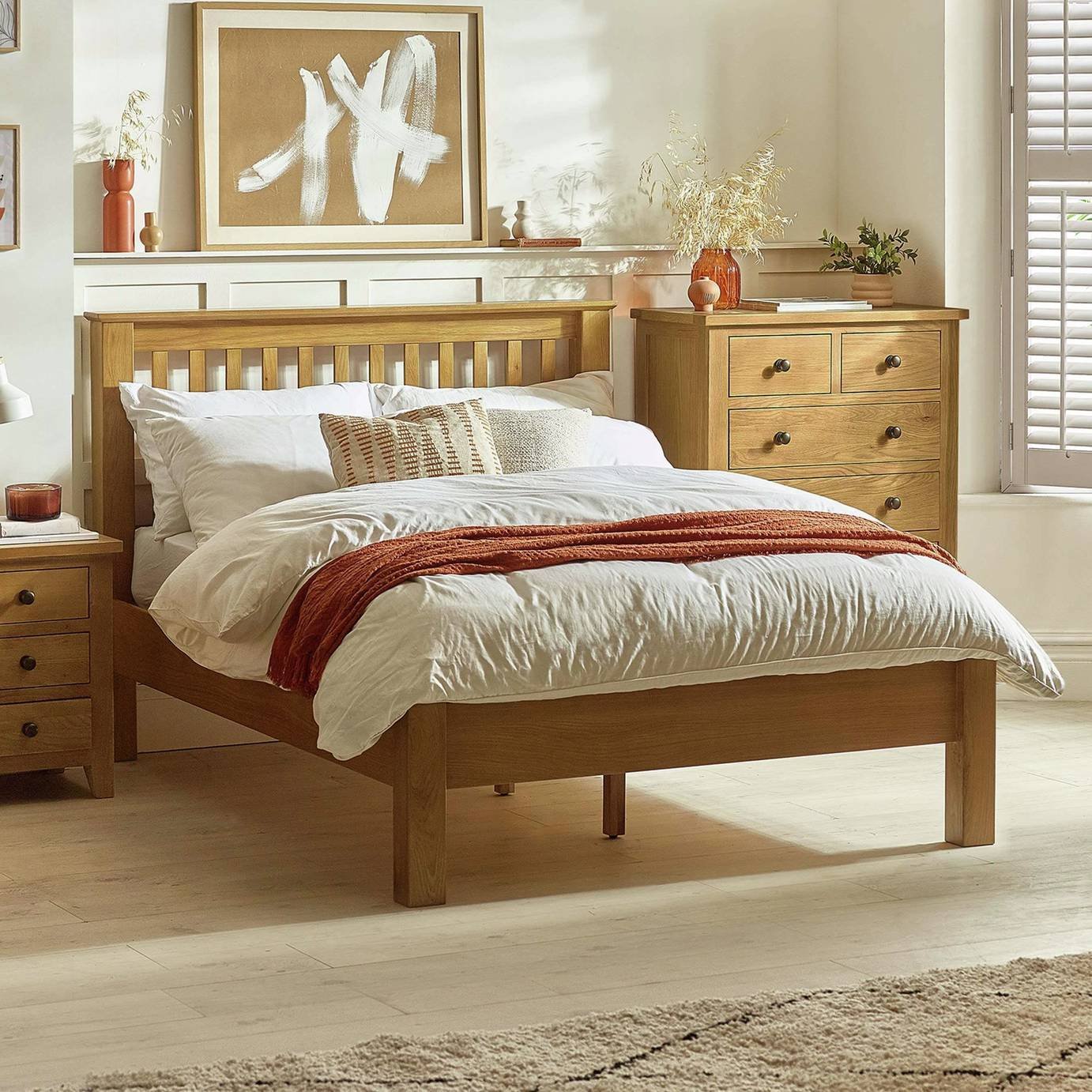 Julian Bowen Amsterdam LFE Superking Bedframe - Light Oak