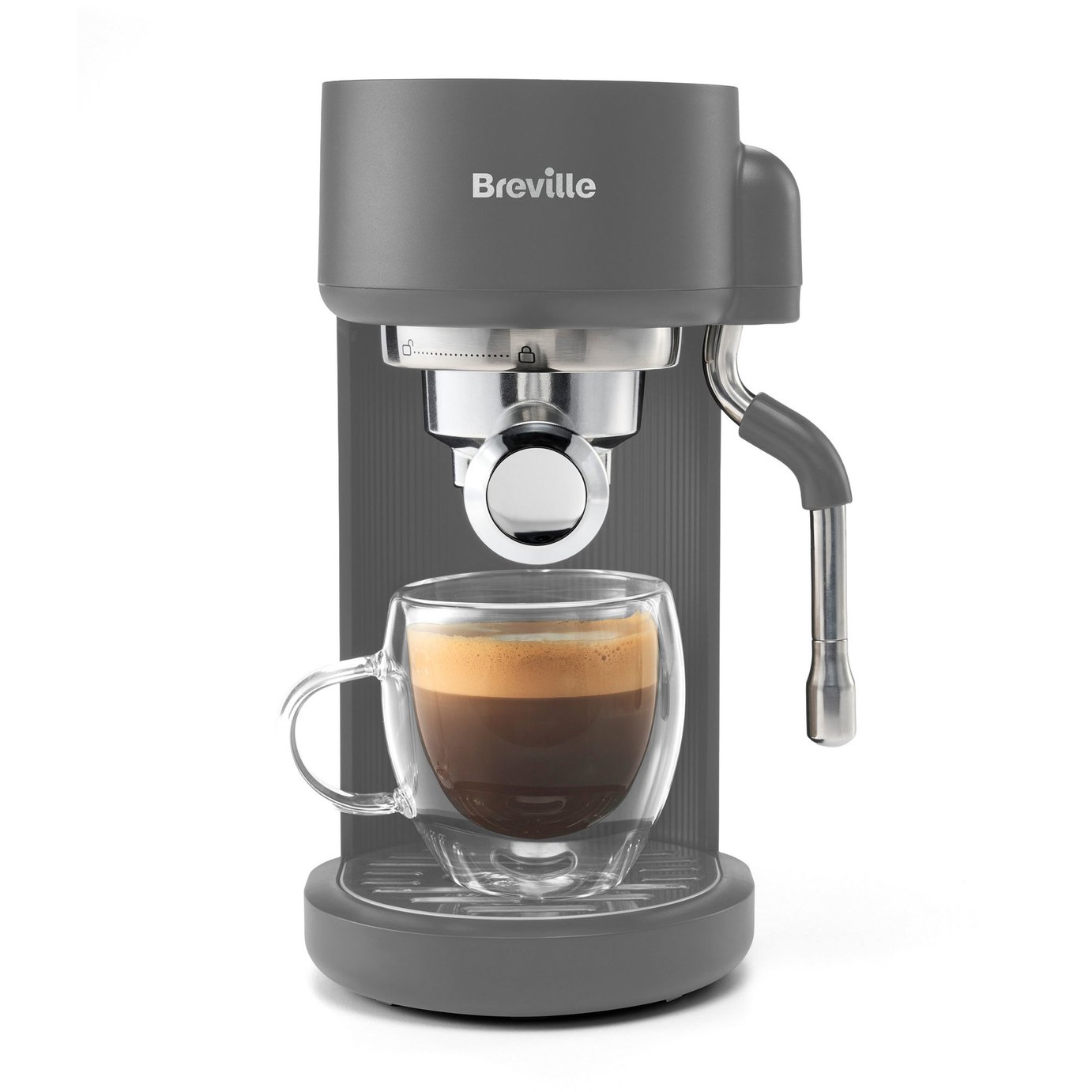 Breville Pixl Compact Espresso Coffee Machine - Grey
