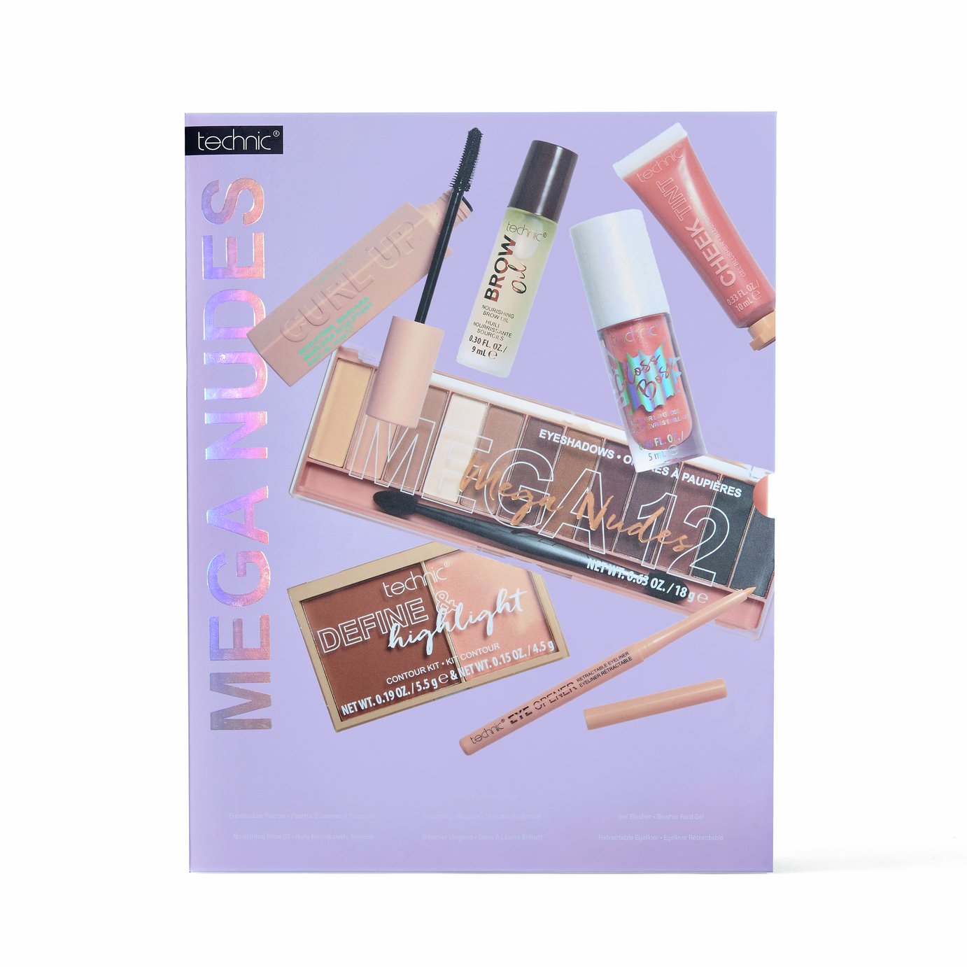 Technic Mega Nudes 7 Piece Beauty Gift Set