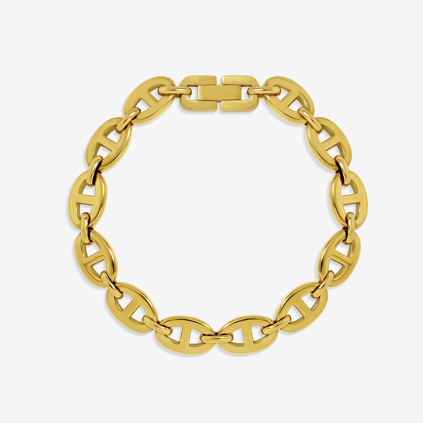 Jon Richard Gold Plated Mariner Link Stainless Steel Bracelet