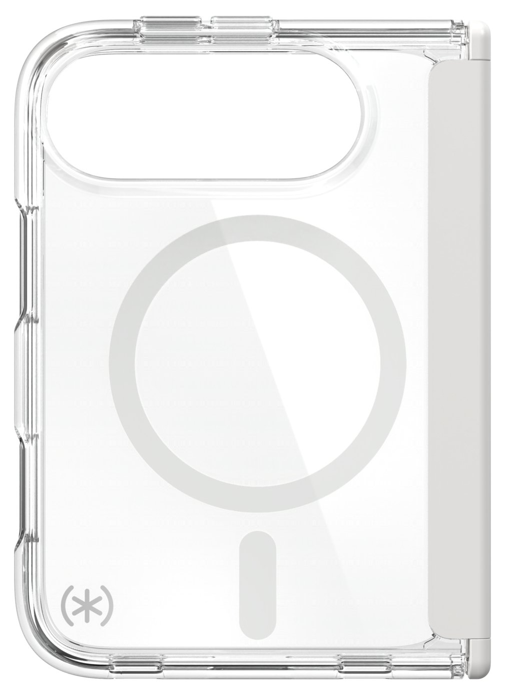 Speck Presidio Perfect-Clear Grip iPhone Fold Phone Case with MagSafe - Clear