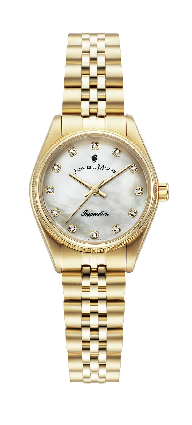 Jacques Du Manoir Ladies Gold Stainless Steel Bracelet Watch