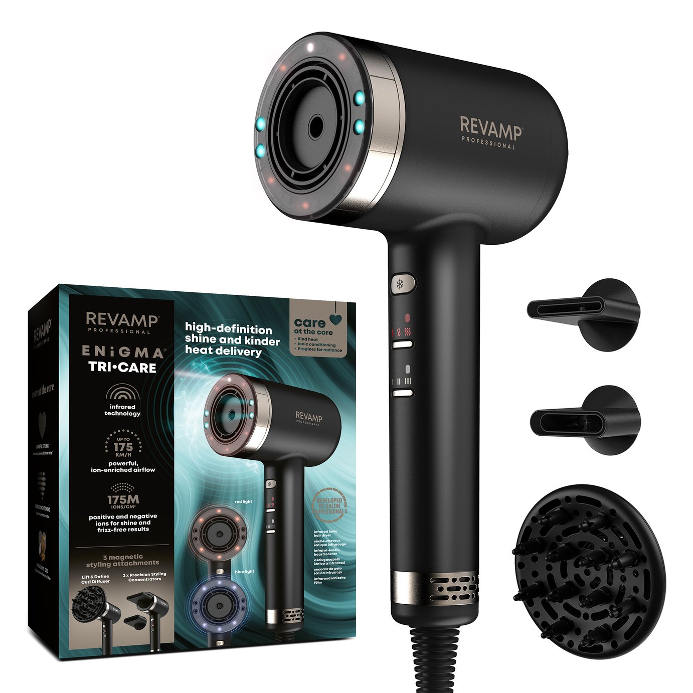 Revamp Tri-Care Infrared Hair Dryer