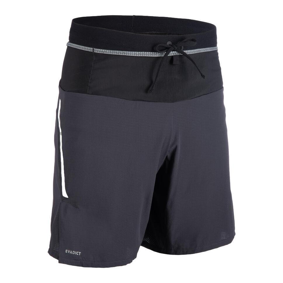 Decathlon Men's Trail Running Shorts - Grey