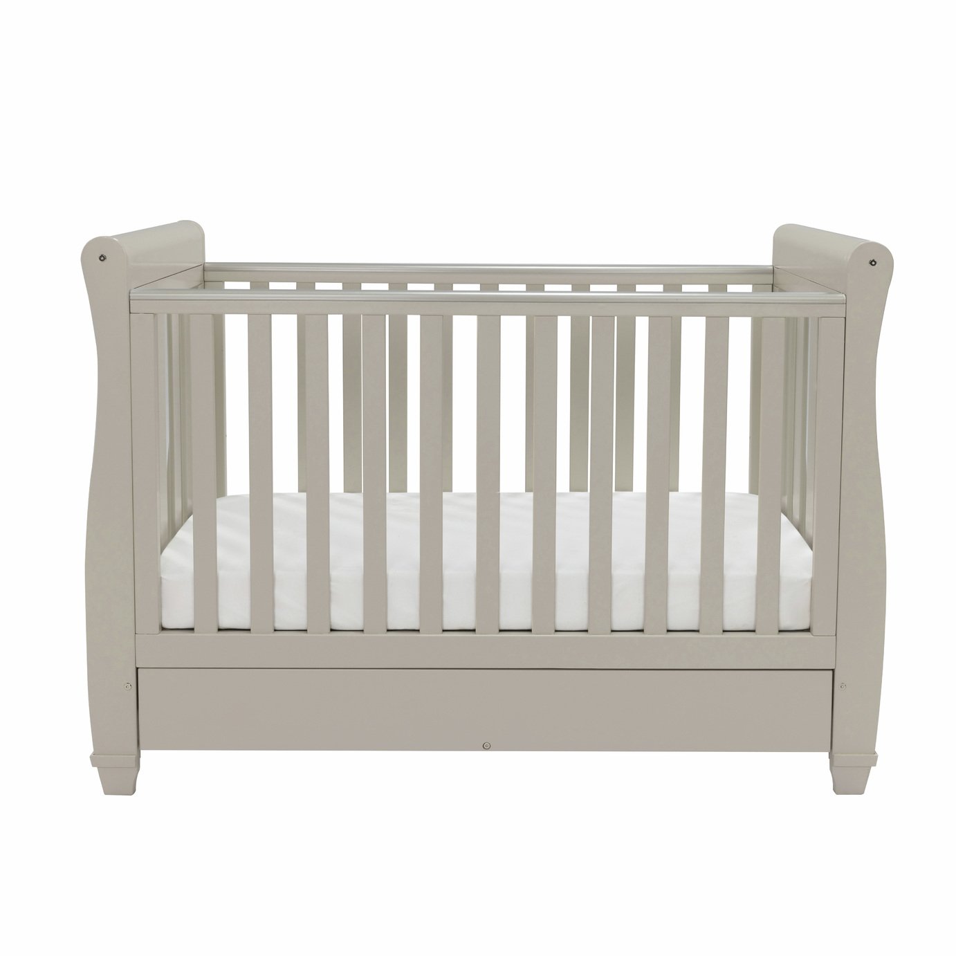 Babymore Eva Cot Bed & Drawer - Cashmere
