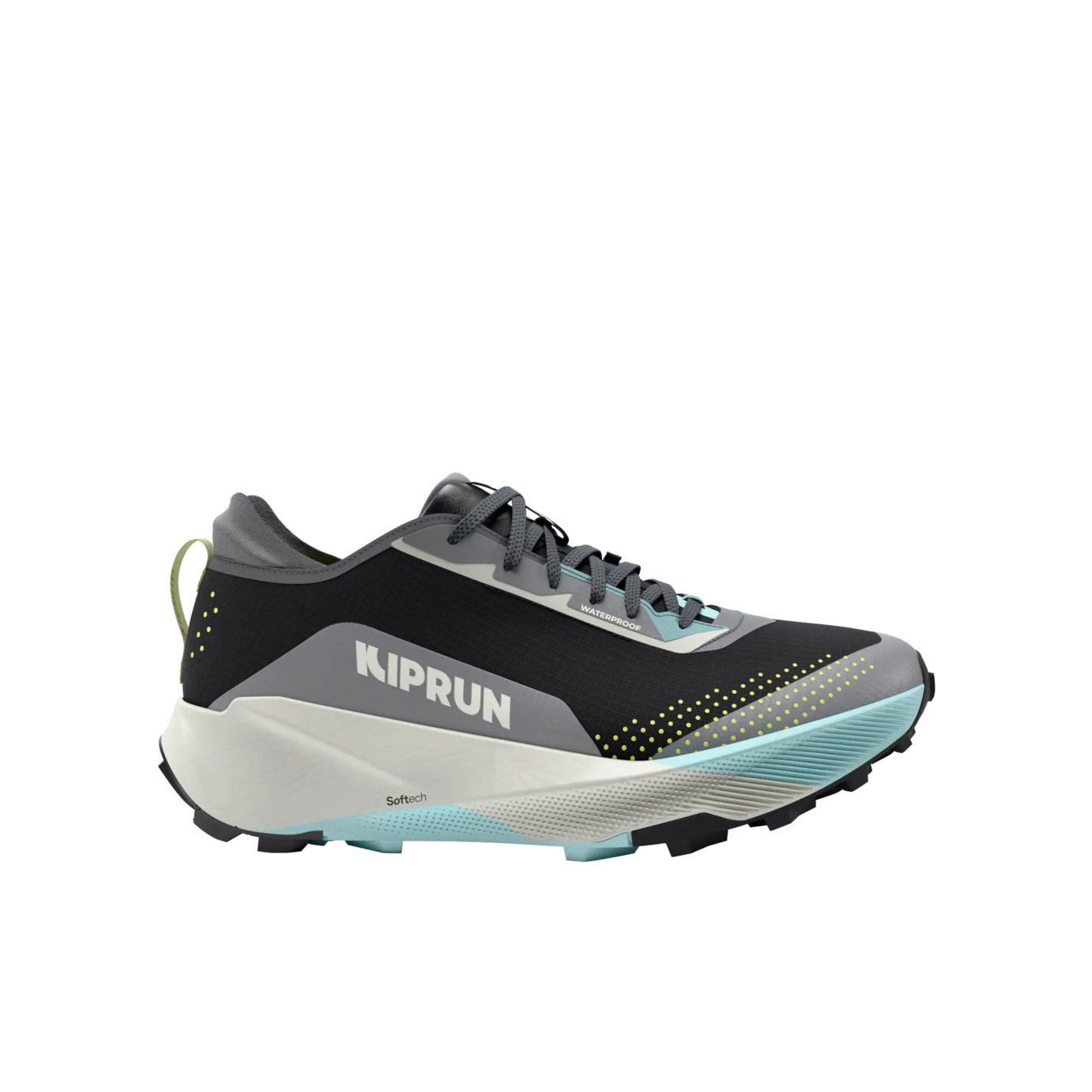 Decathlon Men's Kipsummit Waterproof Trail Running Shoes - Black & Blue
