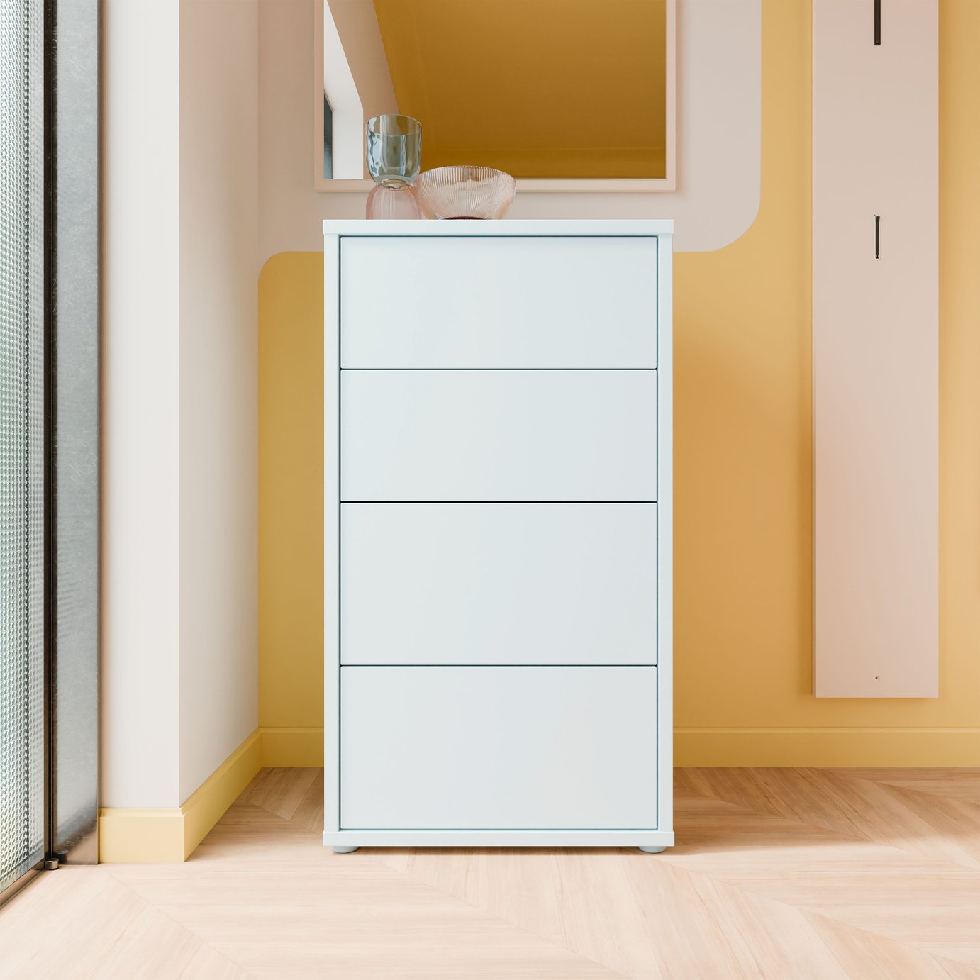 Furniture To Go Alice Springs 4 Drawers Chest - Grey