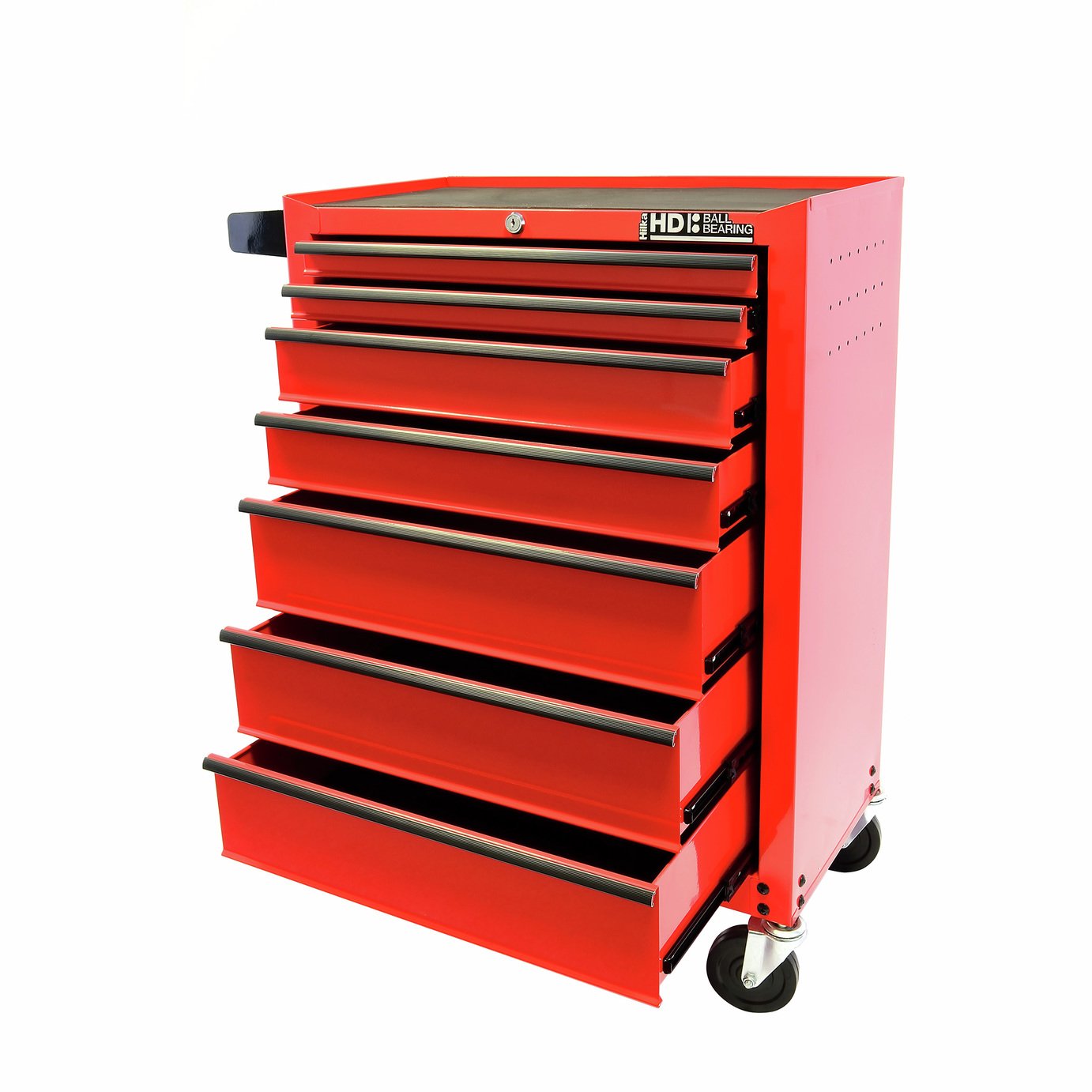 Hilka 7-Drawers Steel Tool Trolley With Ball Bearing Slides and Key Locking