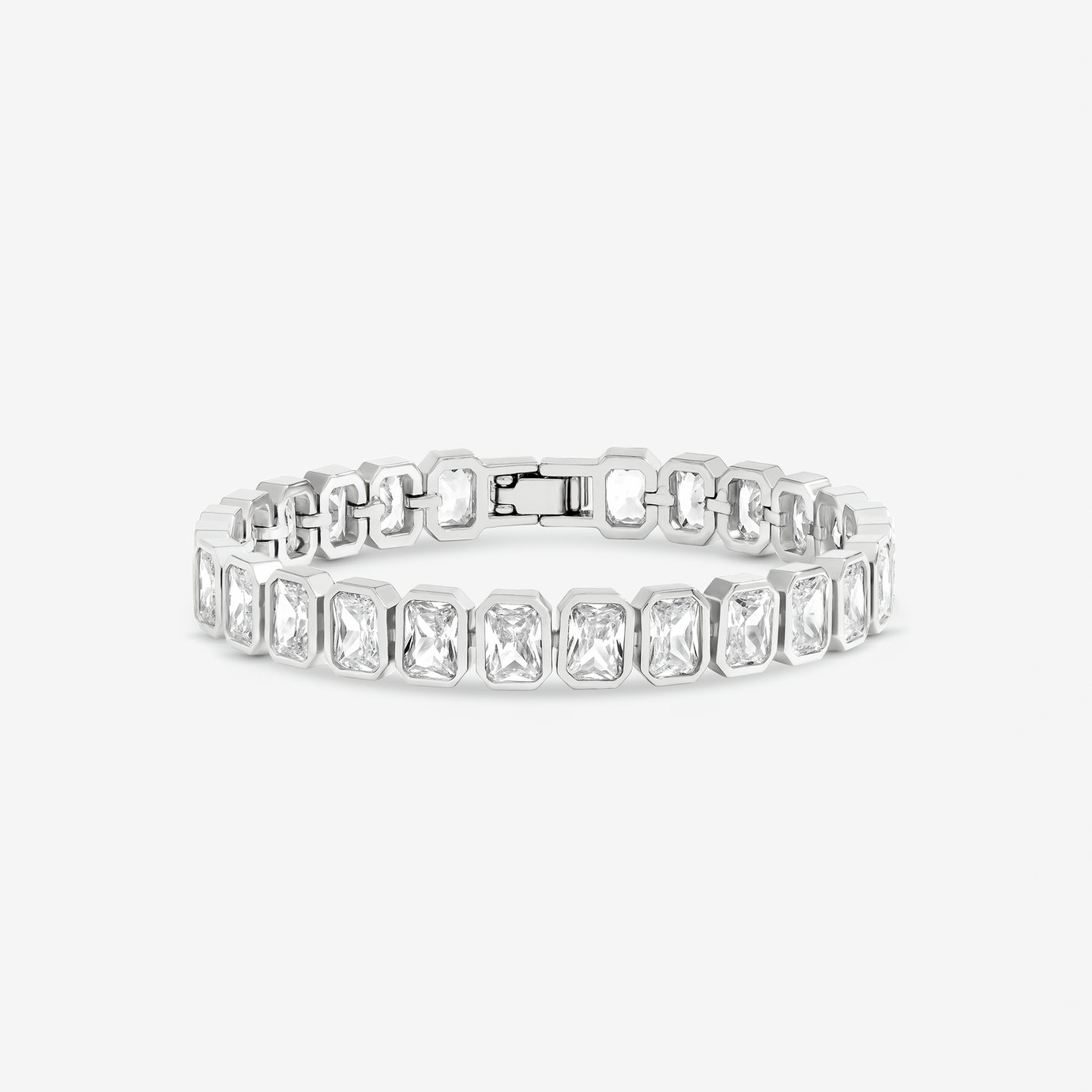 Jon Richard Rhodium Plated Crystal Bracelet