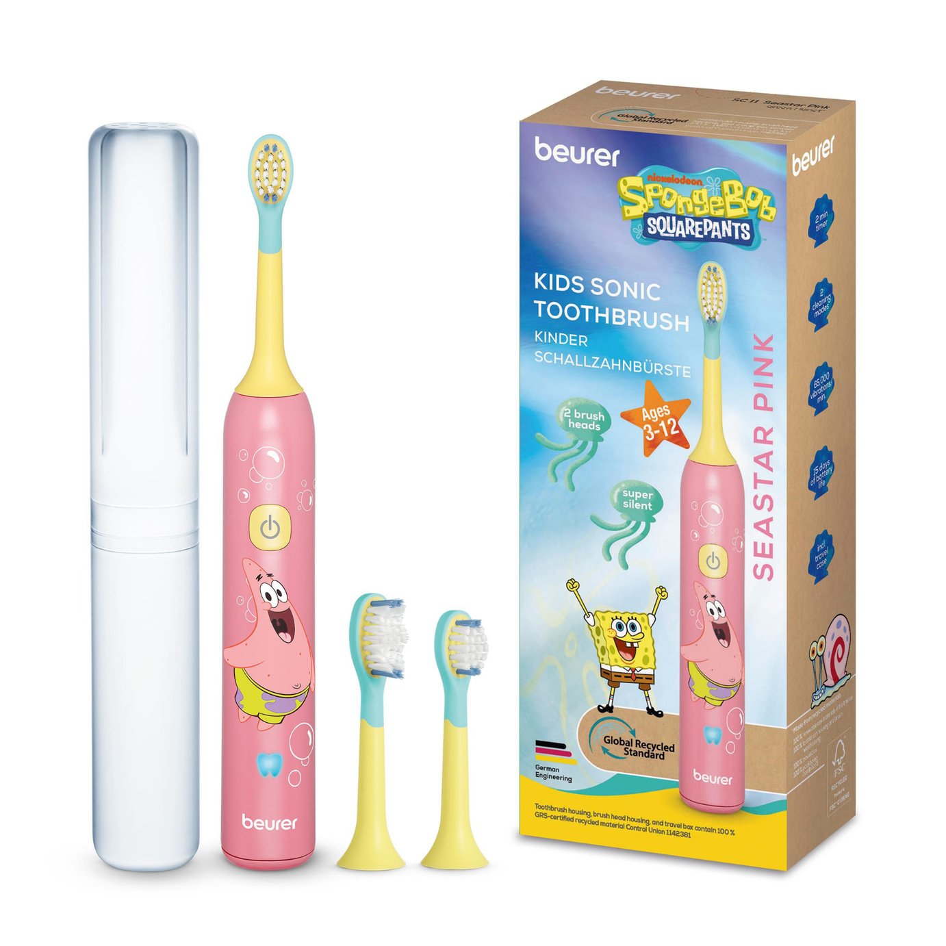 Beurer SpongeBob Patrick Pink Electric Toothbrush