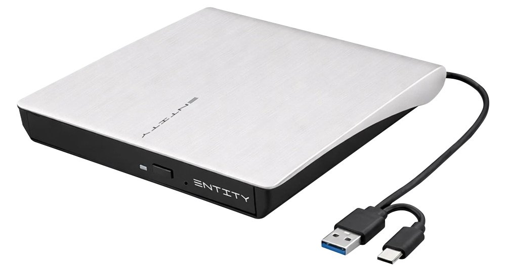 Entity Era Single Slim DVD Re-Writer - White
