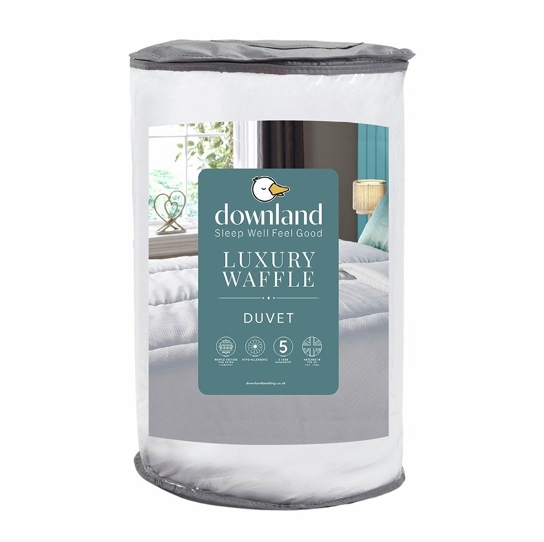 Downland Luxury Waffle All Seasons 13.5 Tog Duvet - Double