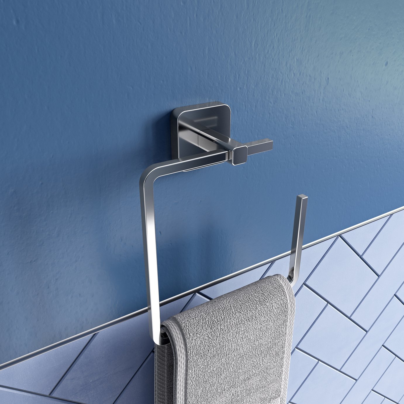 Camberwell Flexi Fix Towel Ring - Chrome