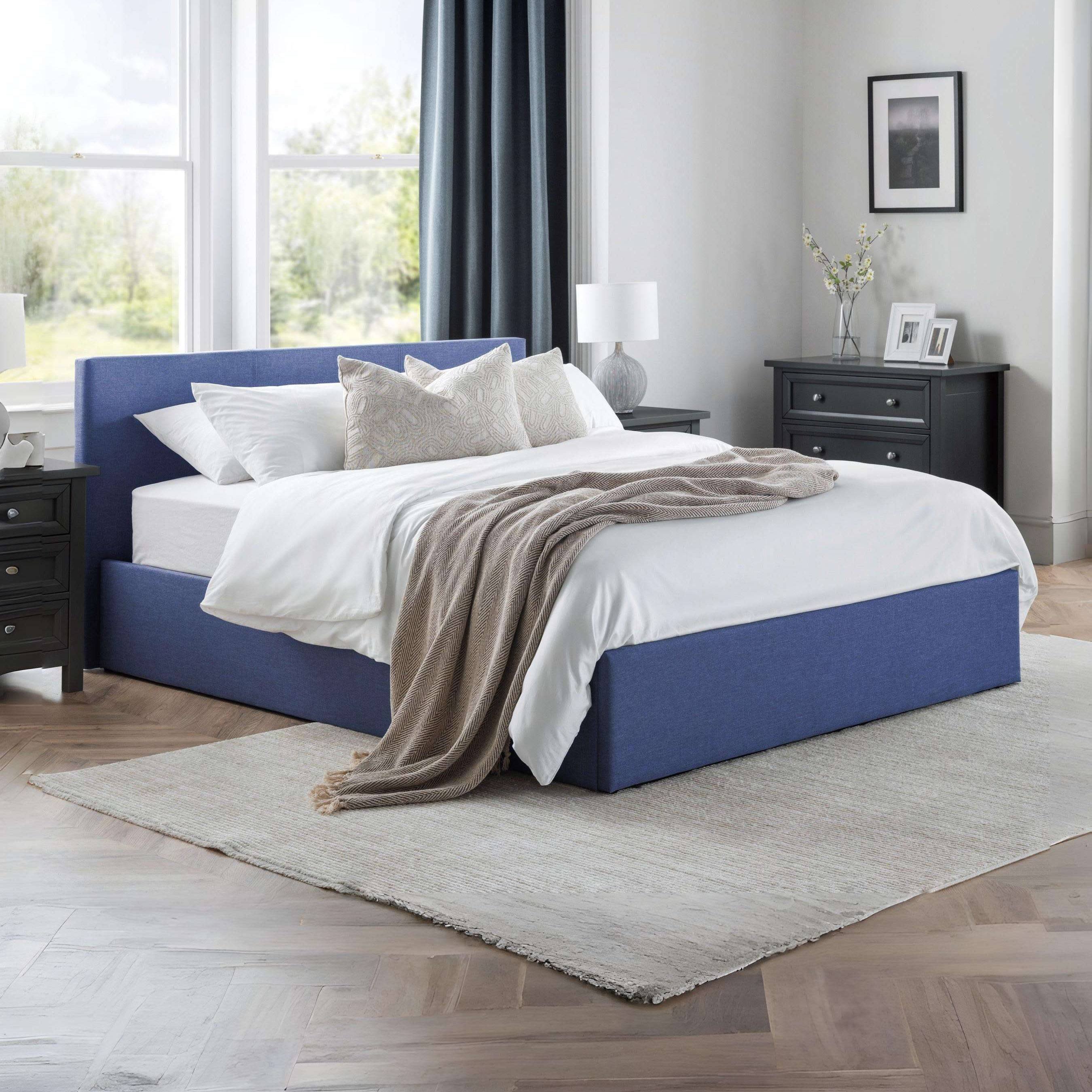 Julian Bowen Rilato Fabric End Lift Ottoman Bed