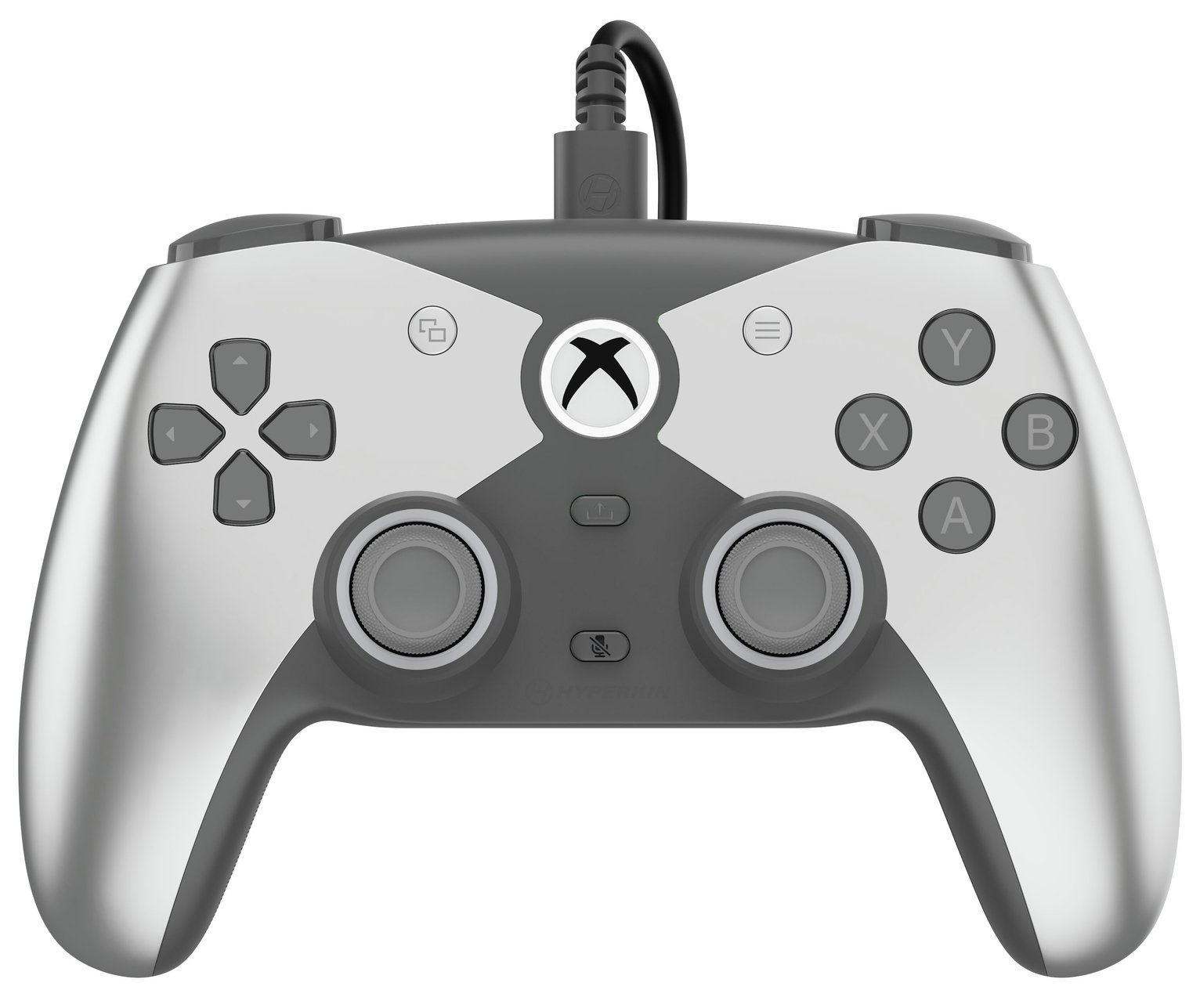 Hyperkin The Competitor Xbox & PC Wired Controller - Silver