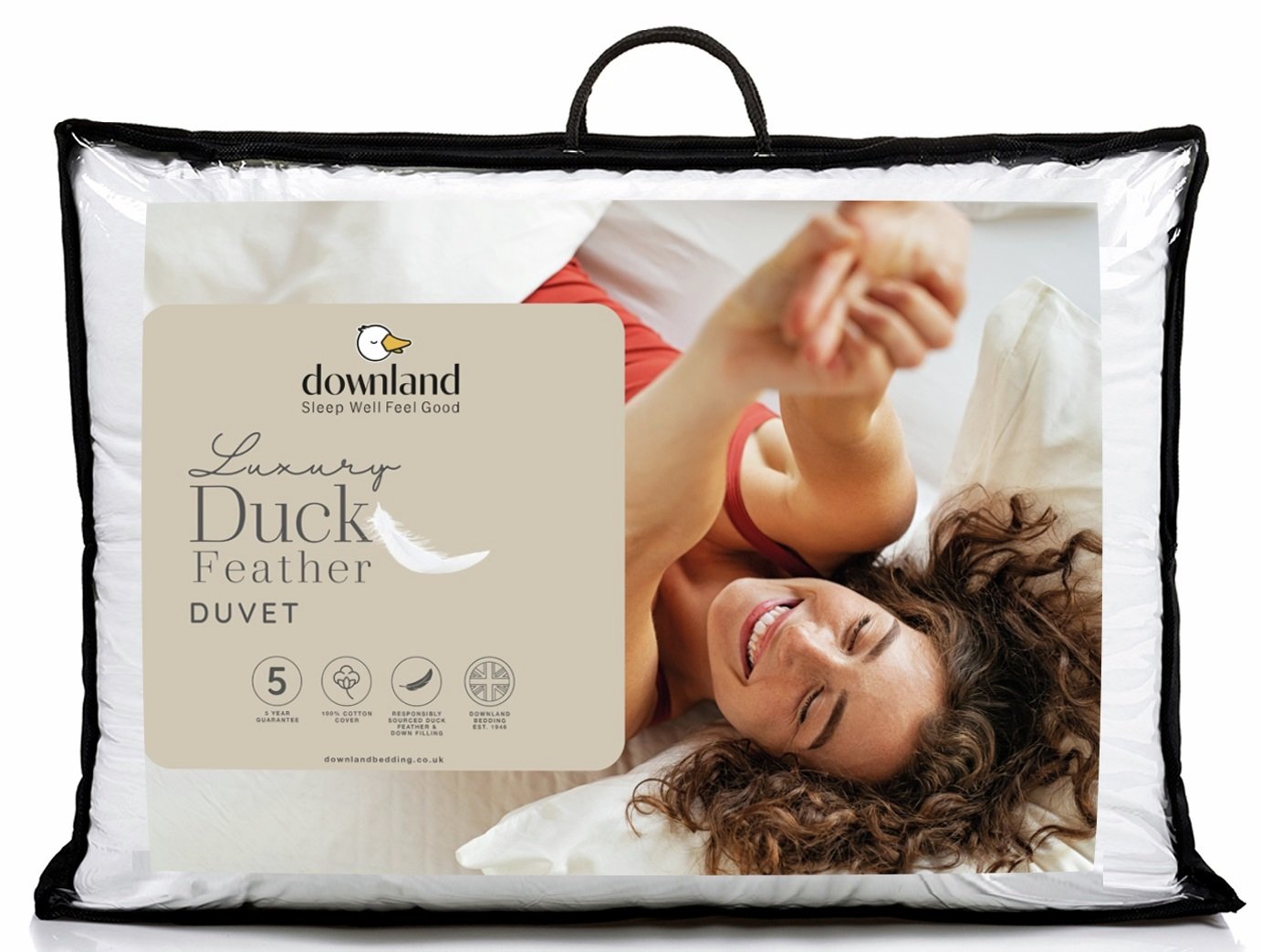 Downland Luxury Duck Feather Autumn and Winter 13.5 Tog Duvet
