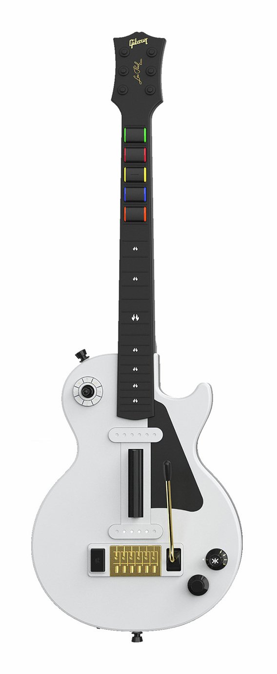 CRKD Gibson Les Paul Alpine Switch & PC Guitar Controller - White Pro Edition 