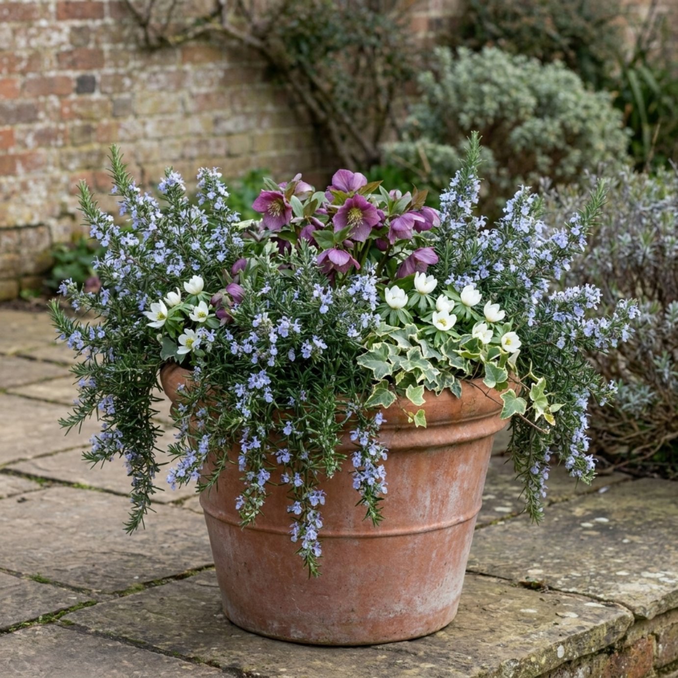 Doorstep Plants Rosemary Blue Winter Blue Herb Plant - Pack of 3