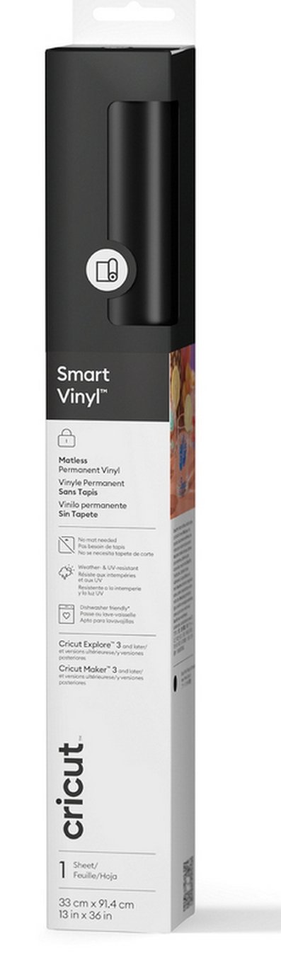 Cricut Smart Permanent Vinyl Black Pack of 3