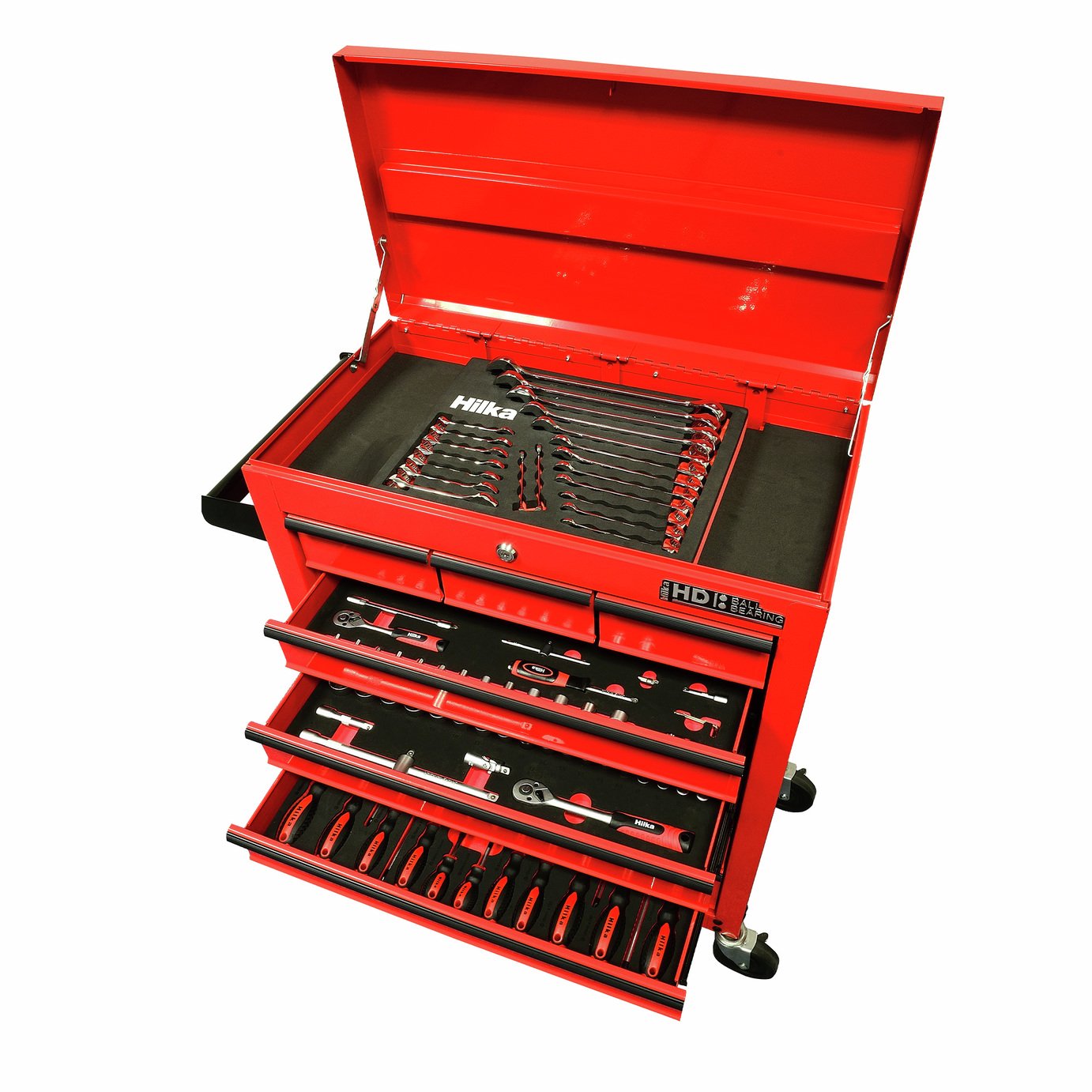 Hilka 1/4" and 3/8'' Drive Sockets, Spanners and Screwdrivers Set - 153 Pieces