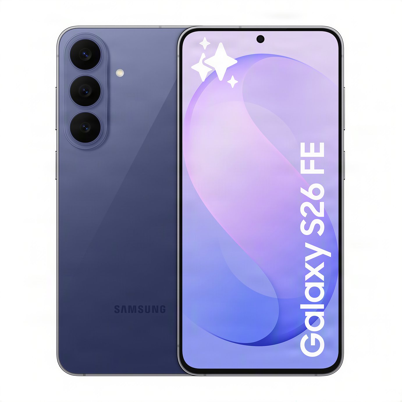 SIM Free Samsung Galaxy S26 FE 5G 128GB AI Mobile Phone - Blueberry