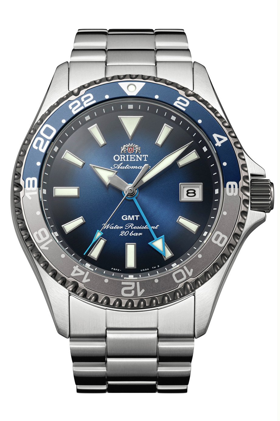Orient Mako GMT Limited Edition Men's Silver Stainless Steel Bracelet Watch
