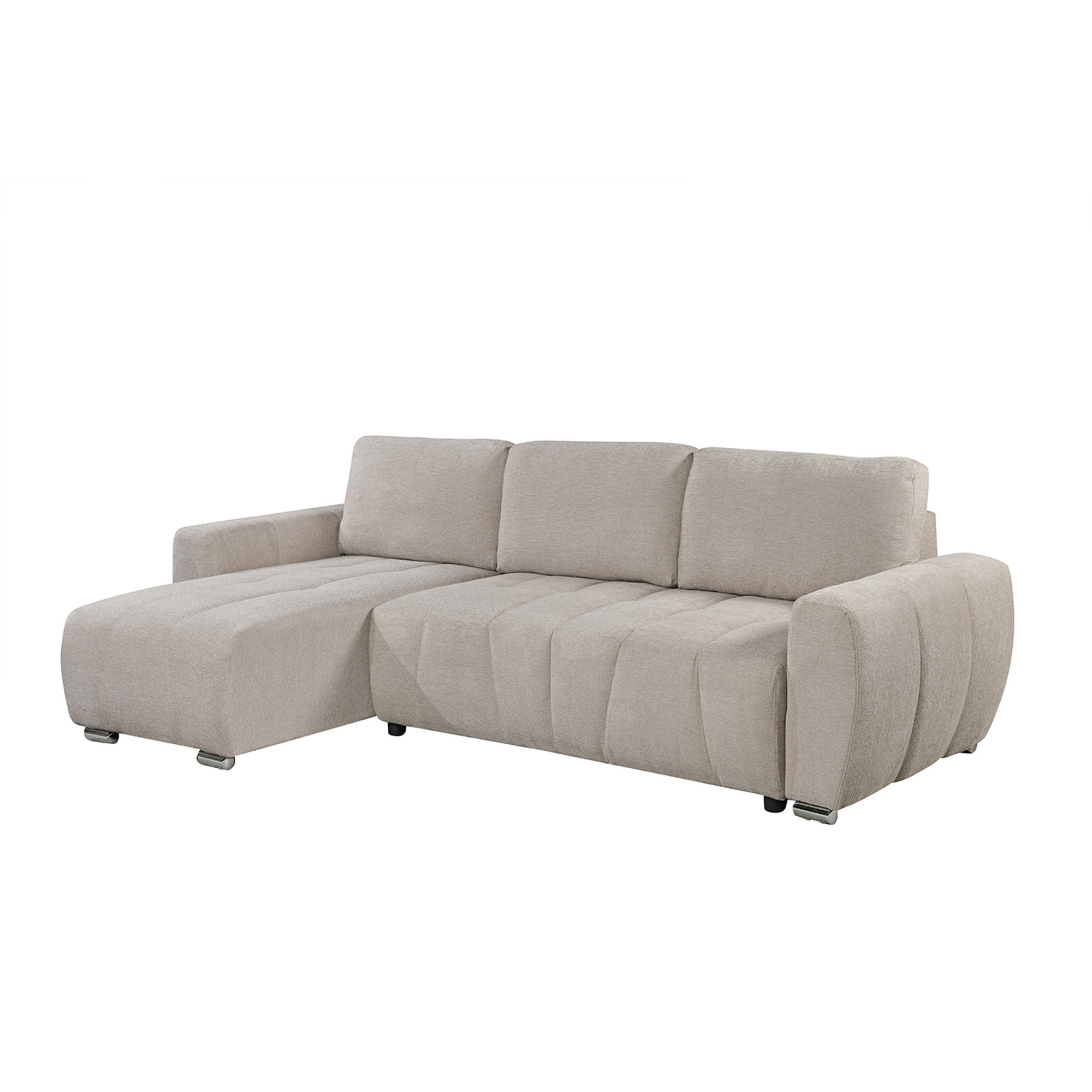 Furniture Online Vienna Sofa Bed 3 Seater Fabric Sofa – Beige