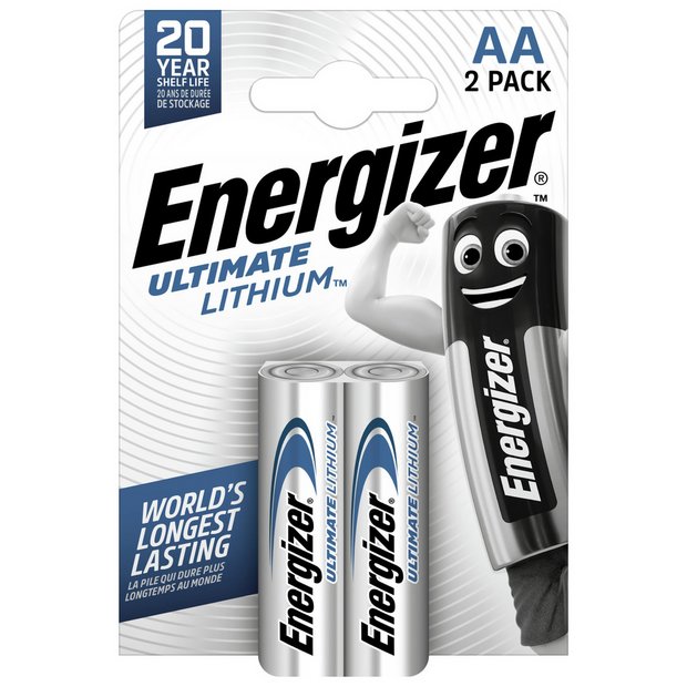 Energizer Ultimate Lithium AA Batteries (8 Pack), Double A Batteries 