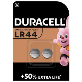 Duracell LR44 Alkaline Button Battery (76A) - Pack of 2