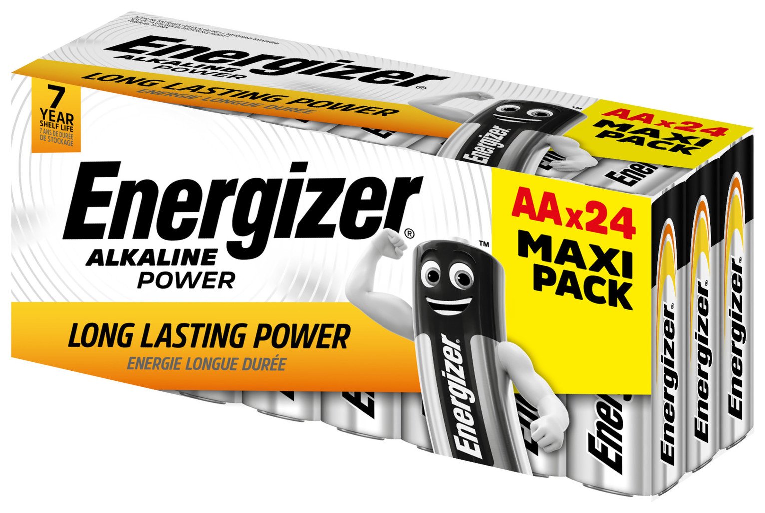 Energizer Alkaline Power AA Batteries - Pack of 24