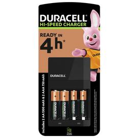 Duracell 4 hours Battery Charger with 2 AA and 2 AAA