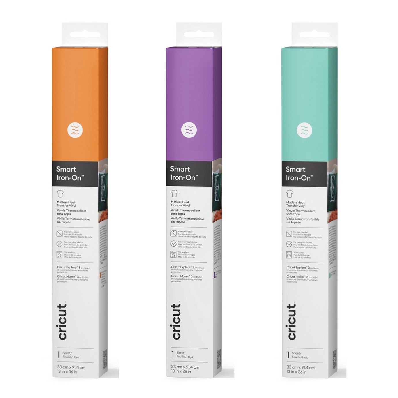 Cricut Smart Iron-On Rolls Pack of 3