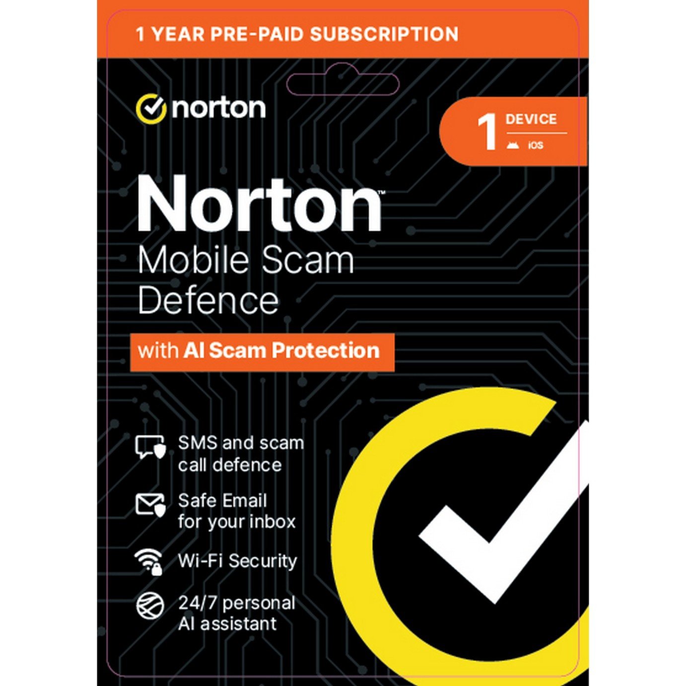 Norton Mobile Scam Defence 1 User 1 Device - 12 Month