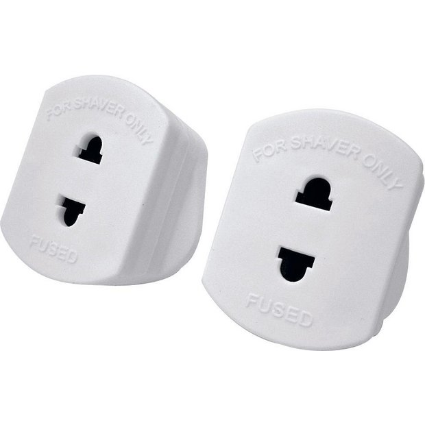 Buy Shaver and Toothbrush Adaptor Twin Pack | Power adapters | Argos
