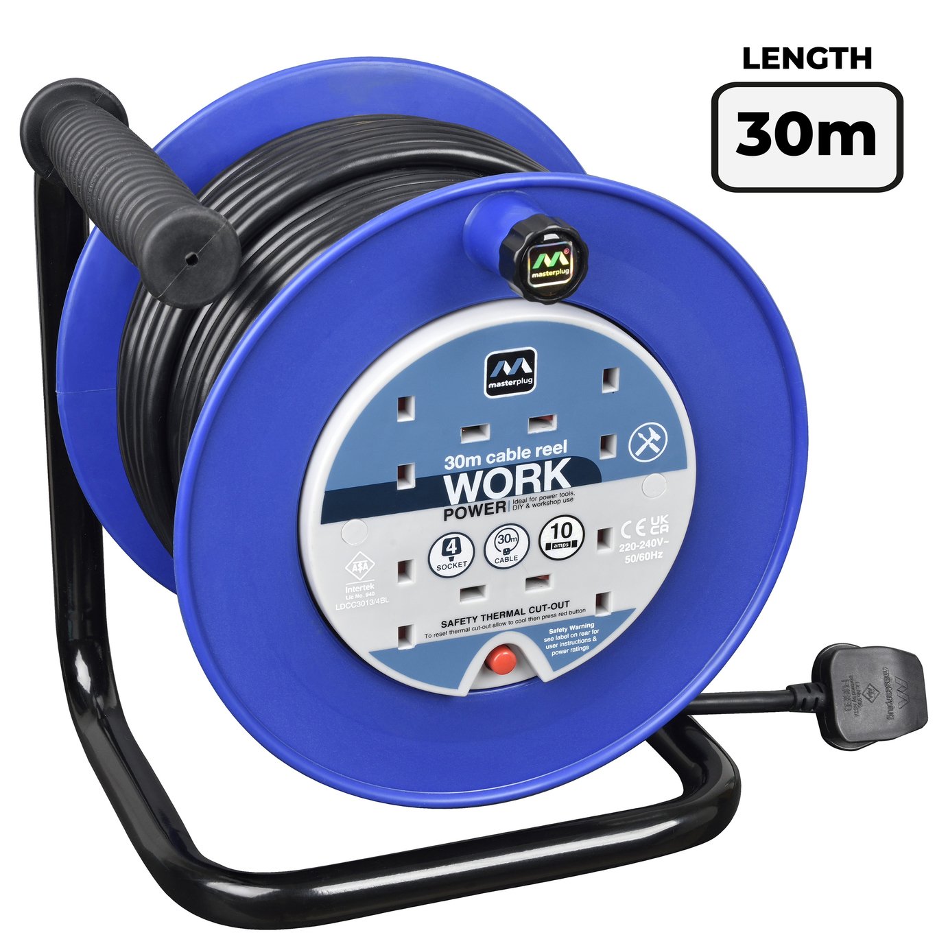 Masterplug 4 Socket 30m Extension Lead