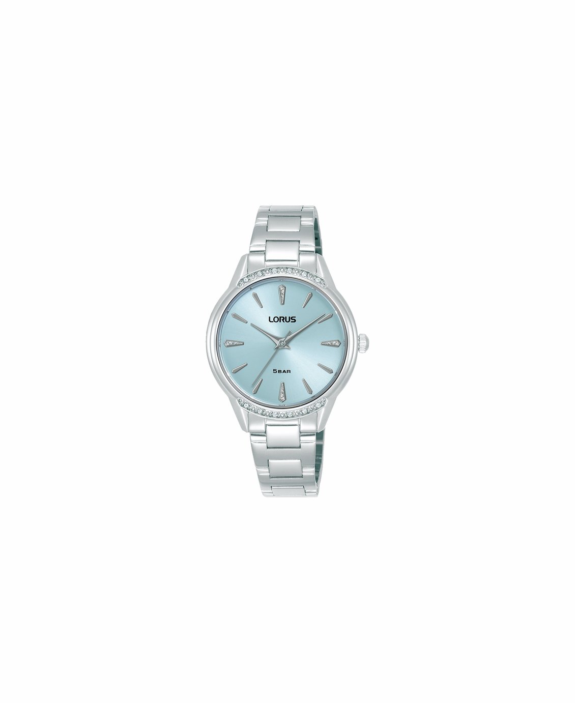Lorus Ladies Light Blue Dial Silver Stainless Steel Bracelet Watch
