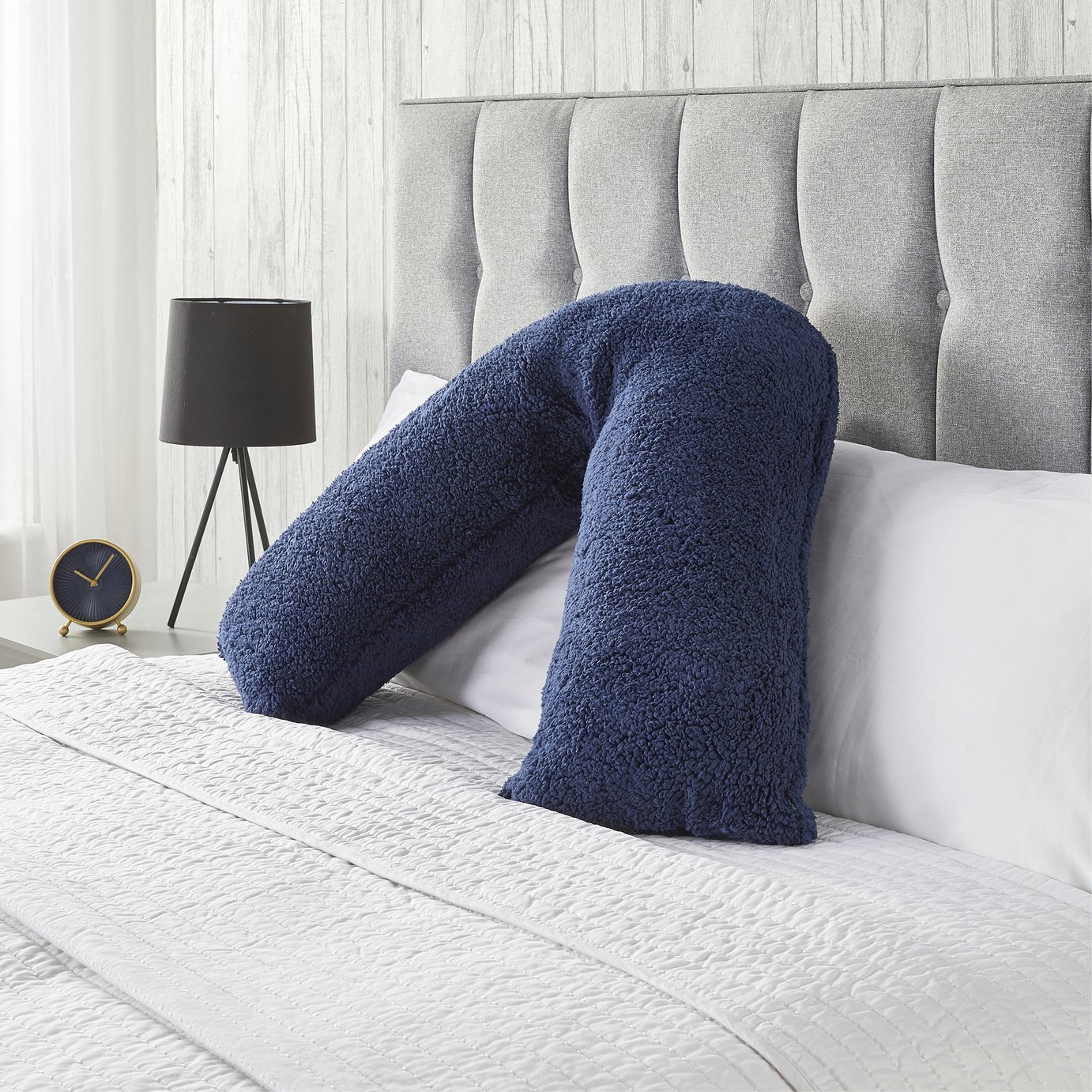 Downland Medium V shape Pillow - Navy