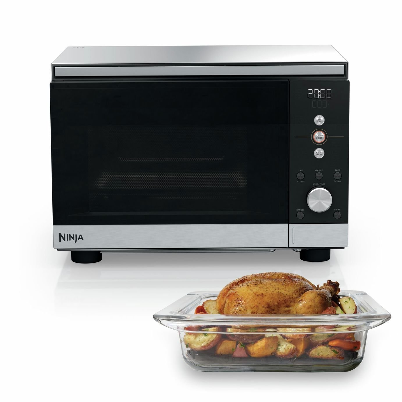 Ninja CRISPi 2000w Microwave Air Fryer & Oven MW101UK - Silver 