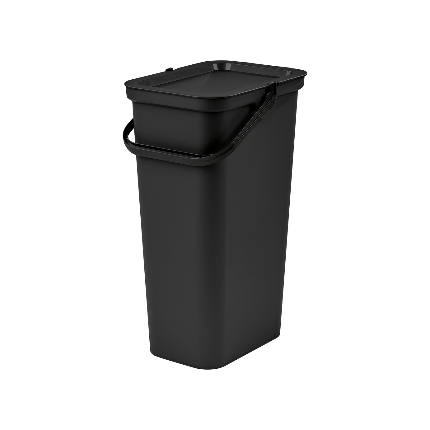 Moda 40 Litre Lift Top Recycling Bin - Black