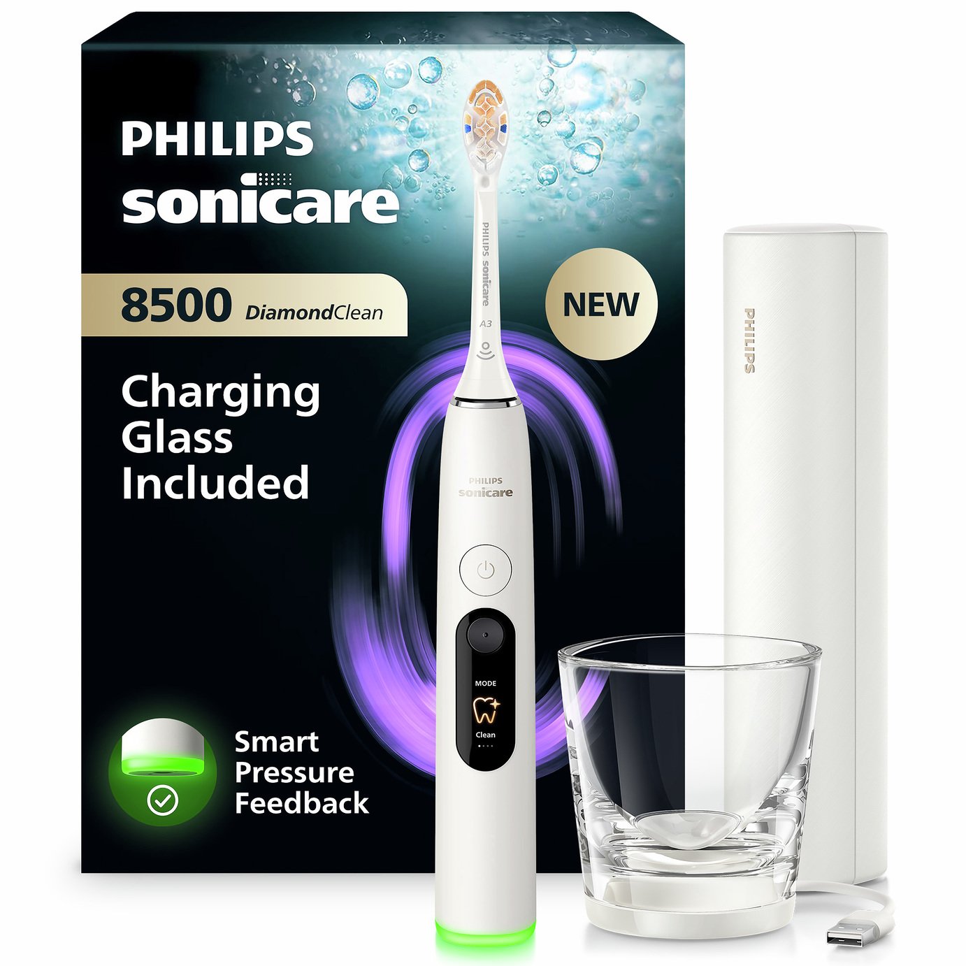 Philips Sonicare DiamondClean 8500 Rechargeable Electric Toothbrush