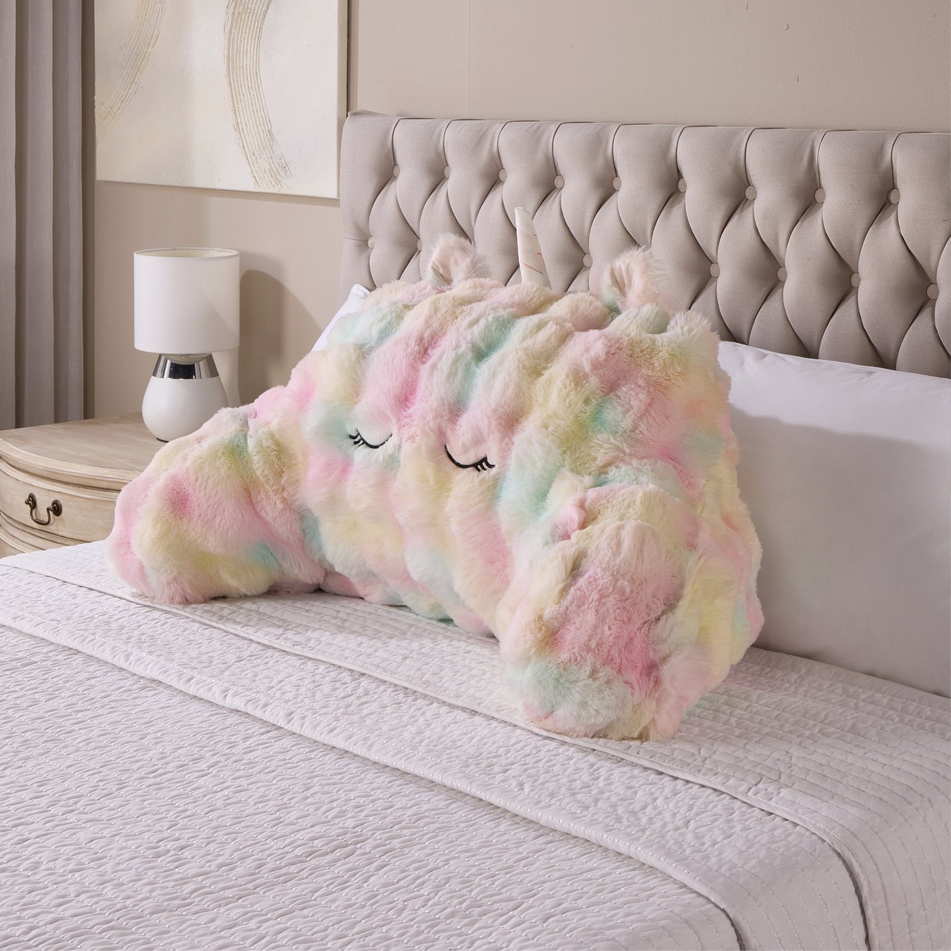 Downland Unicorn Fleece Kids Cushion - 89cm