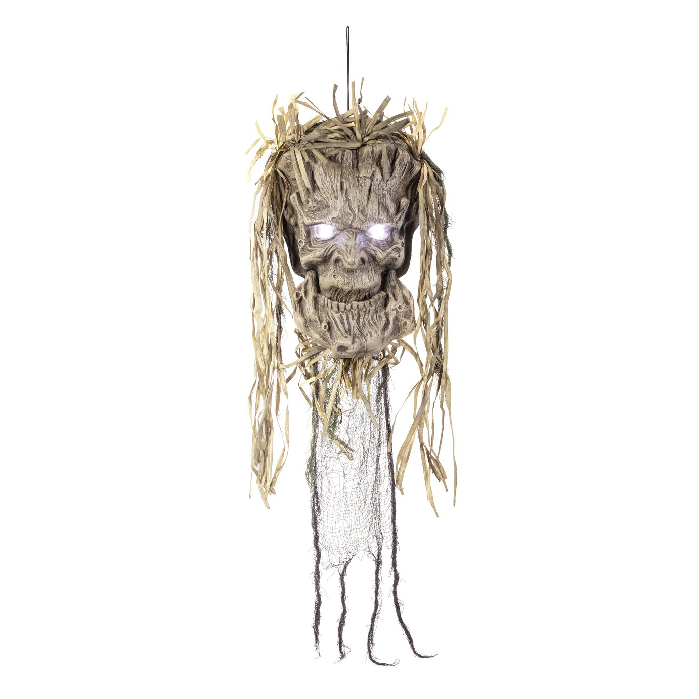 Premier Decorations Prelit Halloween Animated Talking Tree Head Decoration