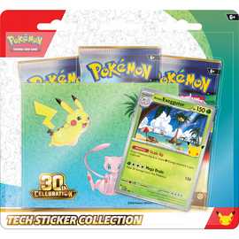 Pokémon 30th Celebration Tech Sticker Booster Pack Alolan Exeggutor Trading Card